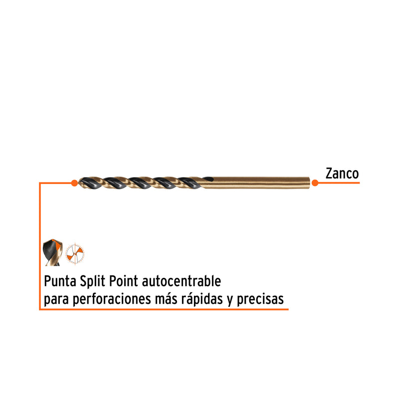 Broca HSS 4.0 mm Trugold para metal, TRUPER EXPERT