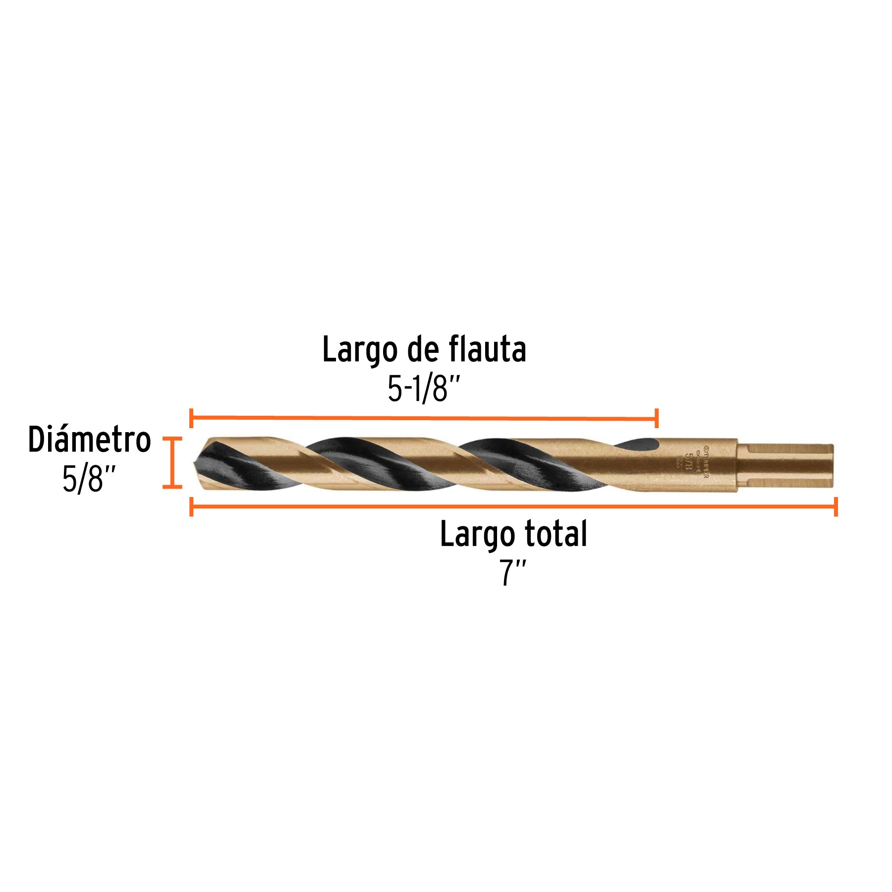 Broca de alta velocidad 5/8"