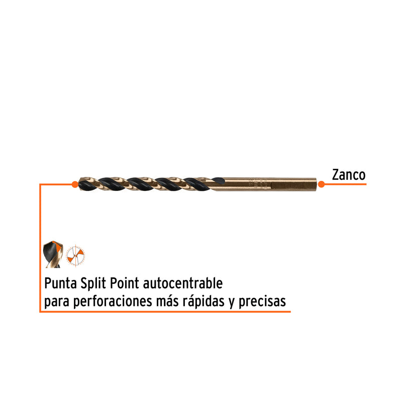 Broca HSS 5.5 mm Trugold para metal, TRUPER EXPERT