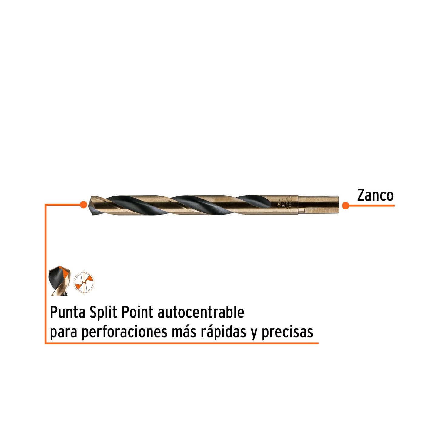 Broca de alta velocidad 9/16"