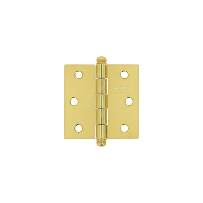 Bisagra cuadrada 2-1/2",acero latonado, redonda