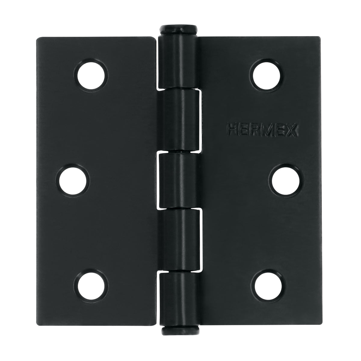 Bisagra cuadrada 2 1/2' acero negro, cabeza plana, Hermex