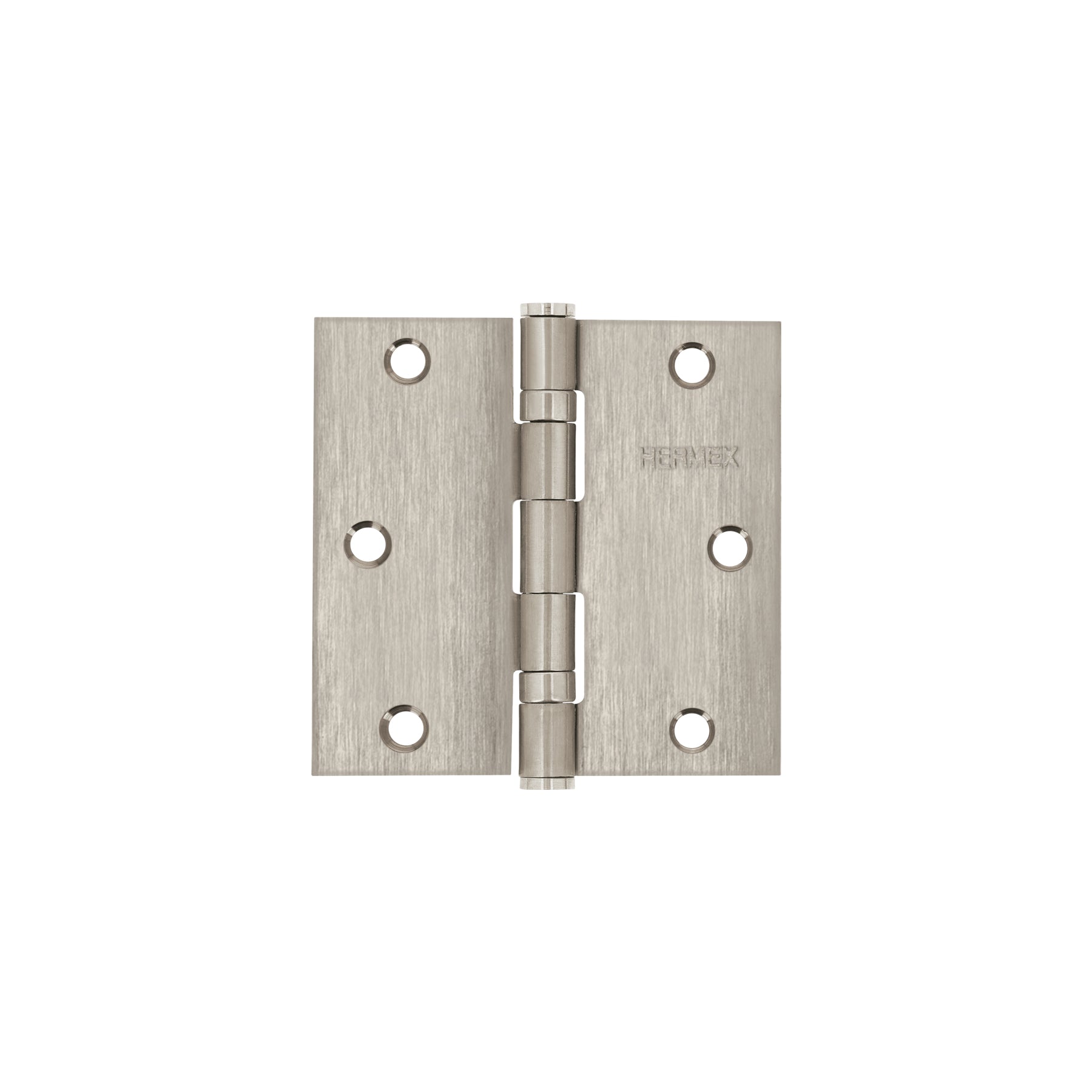 Bisagra cuadrada 3-1/2", acero inoxidable, plana