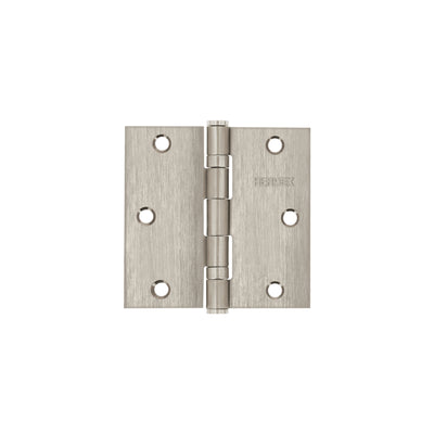 Bisagra cuadrada 3-1/2", acero inoxidable, plana