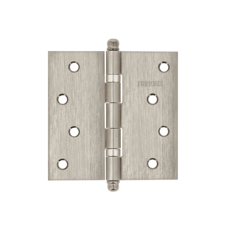 Bisagra cuadrada 4", acero inoxidable, redonda