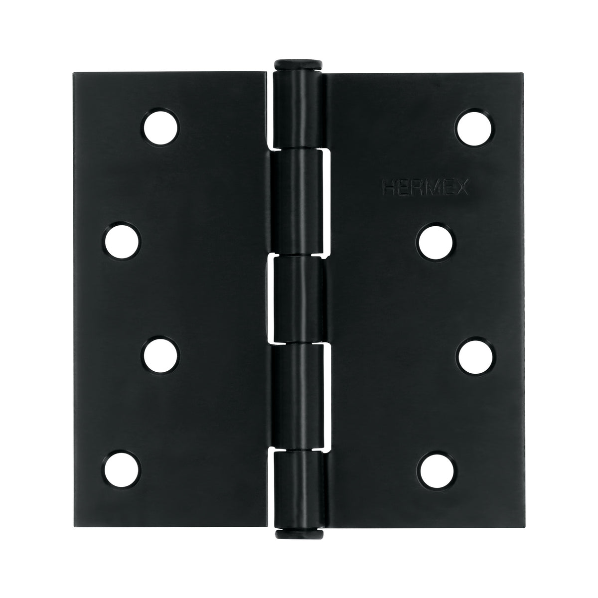 Bisagra cuadrada 4' acero negro, cabeza plana, Hermex