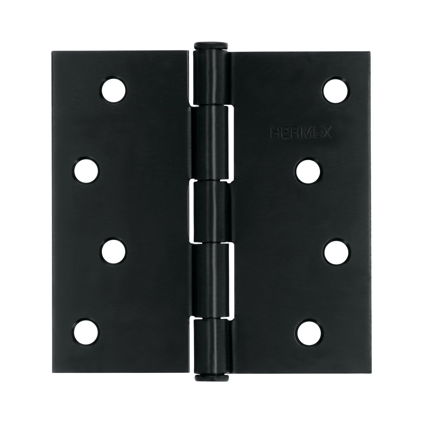 Bisagra cuadrada 4' acero negro, cabeza plana, Hermex