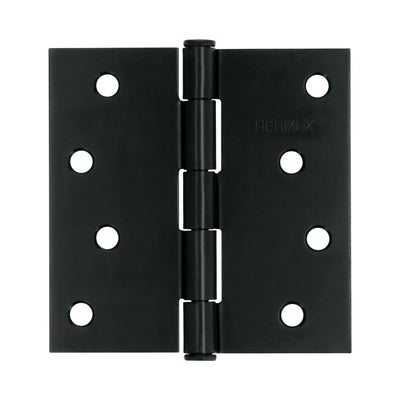 Bisagra cuadrada 4' acero negro, cabeza plana, Hermex