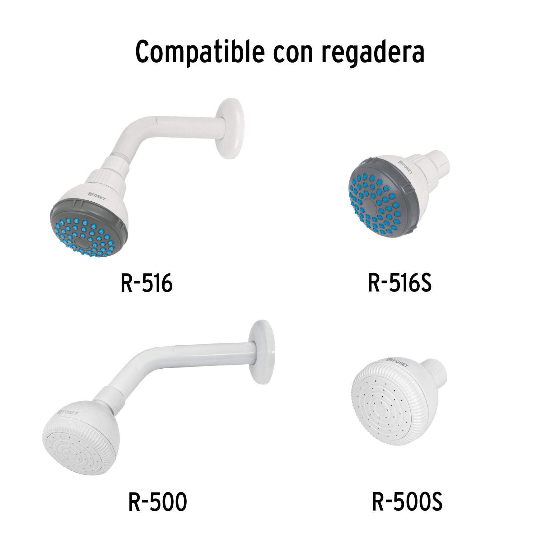 Brazo y chapetón para regadera, Basic