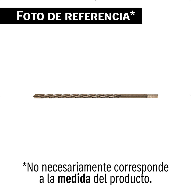 Broca para concreto de 1/2 x 12' en blíster, TRUPER