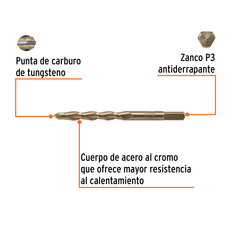 Broca para concreto 13 x 150 mm, Truper