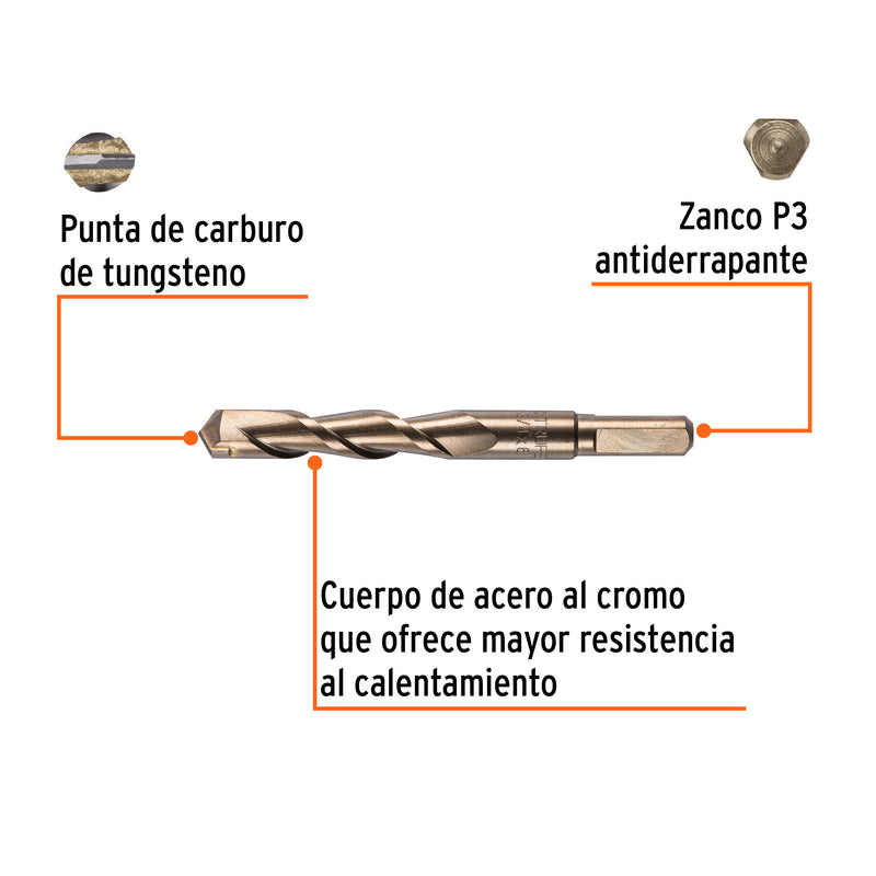 Broca para concreto, 3/4 x 6"