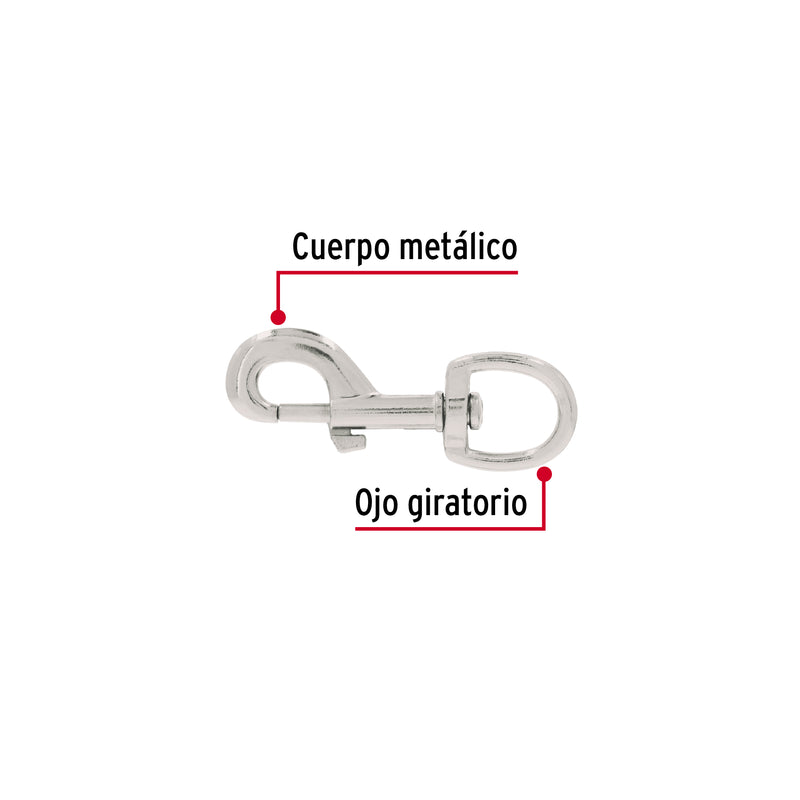 Bandola destorcedora, de zinc, 4"