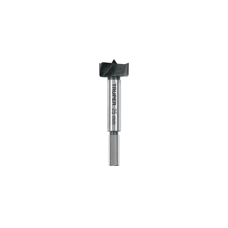 Broca forstner 25 mm para madera, Truper