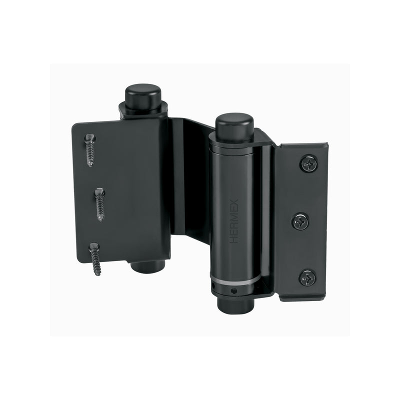 Bisagra doble acción 3", negra