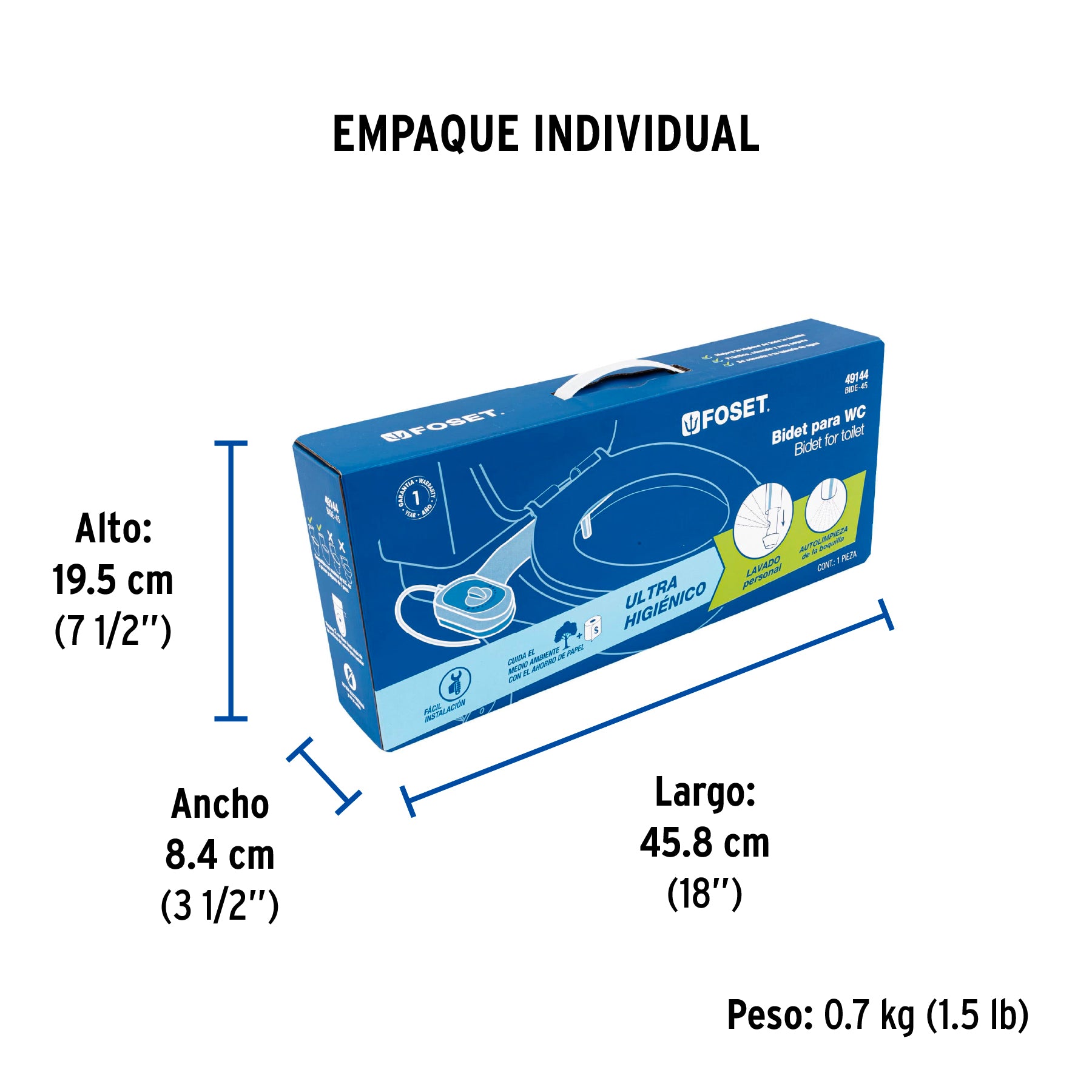Bidet para inodoro