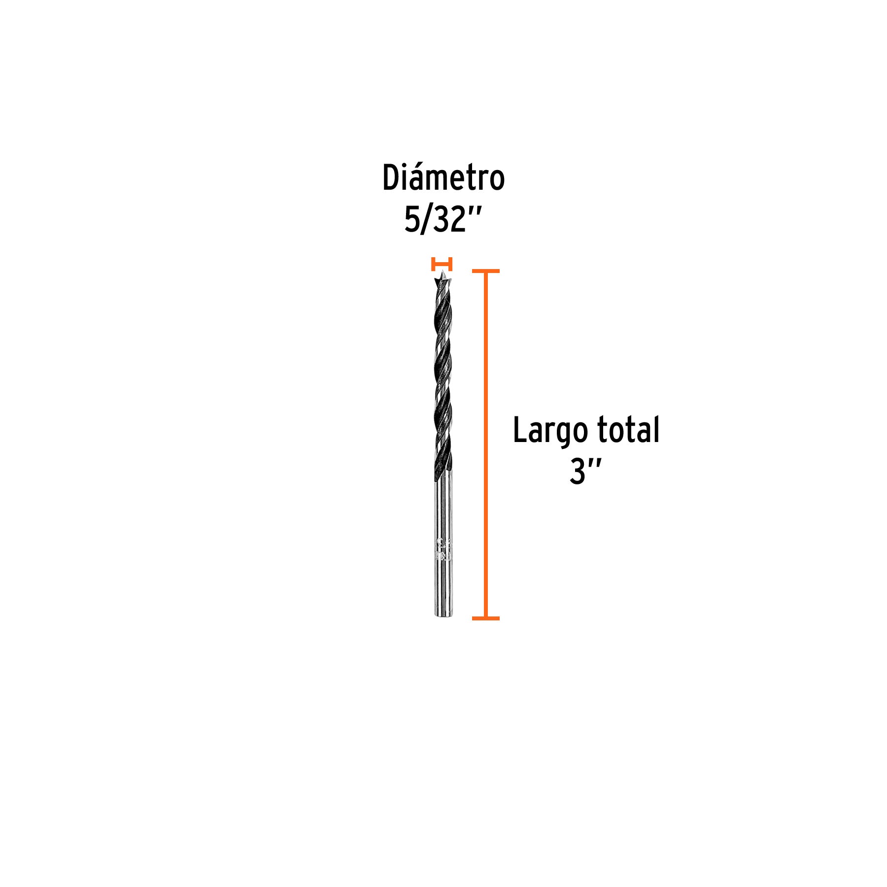 Broca para madera 5/32'