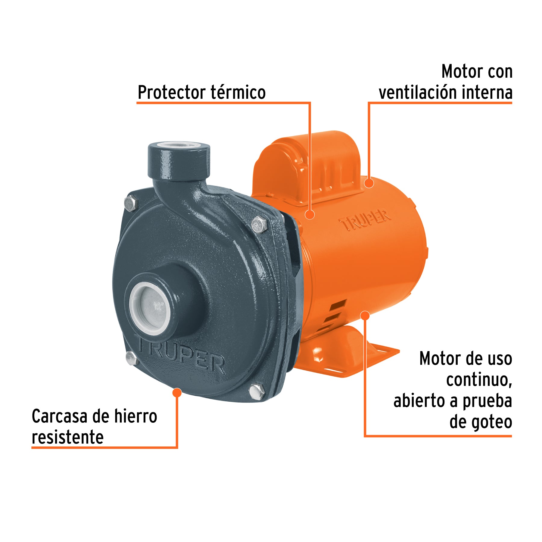 BOMBA P/AGUA CENTRIFUGAS DE 1 HP 27 M