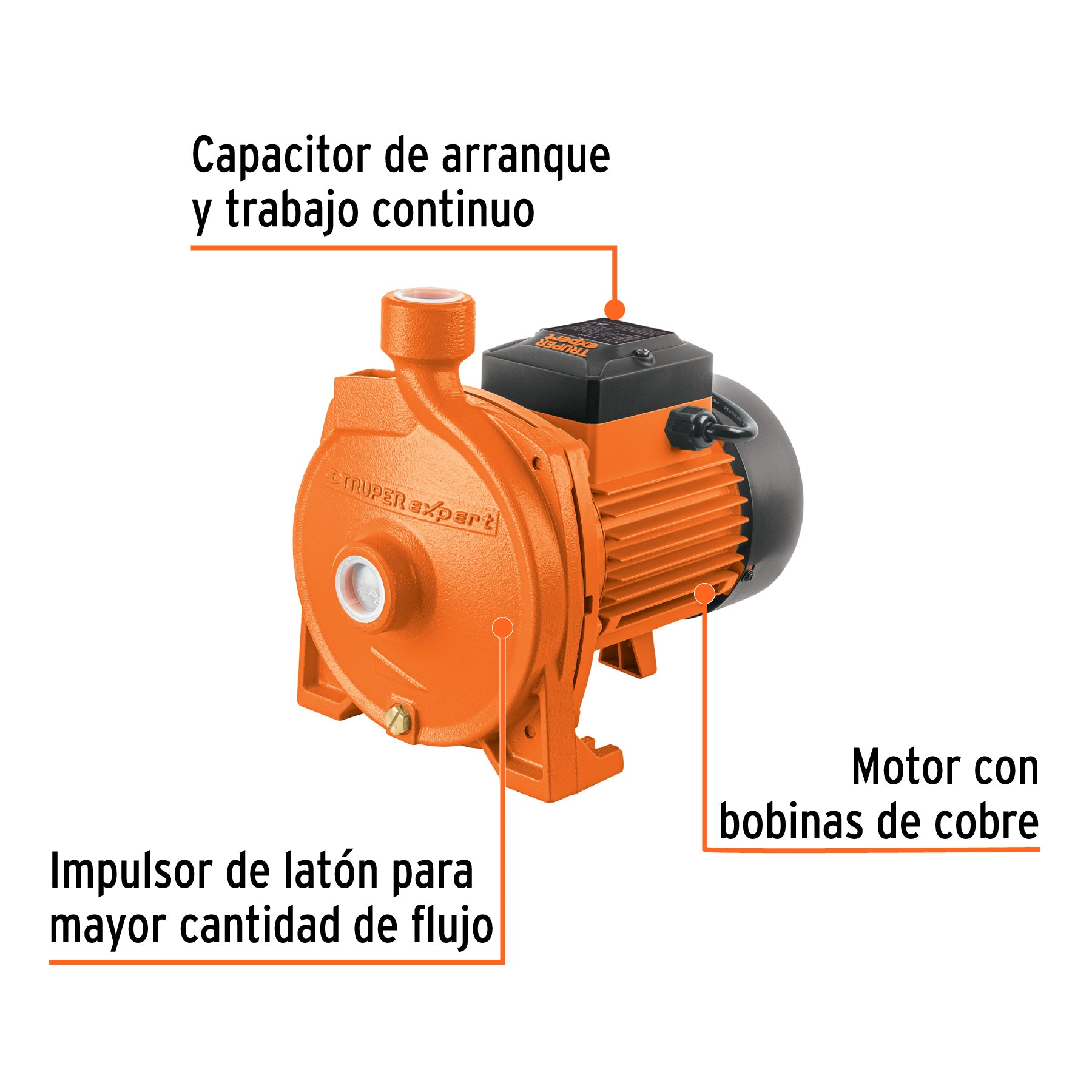 Bomba eléctrica para agua centrífuga 1 HP