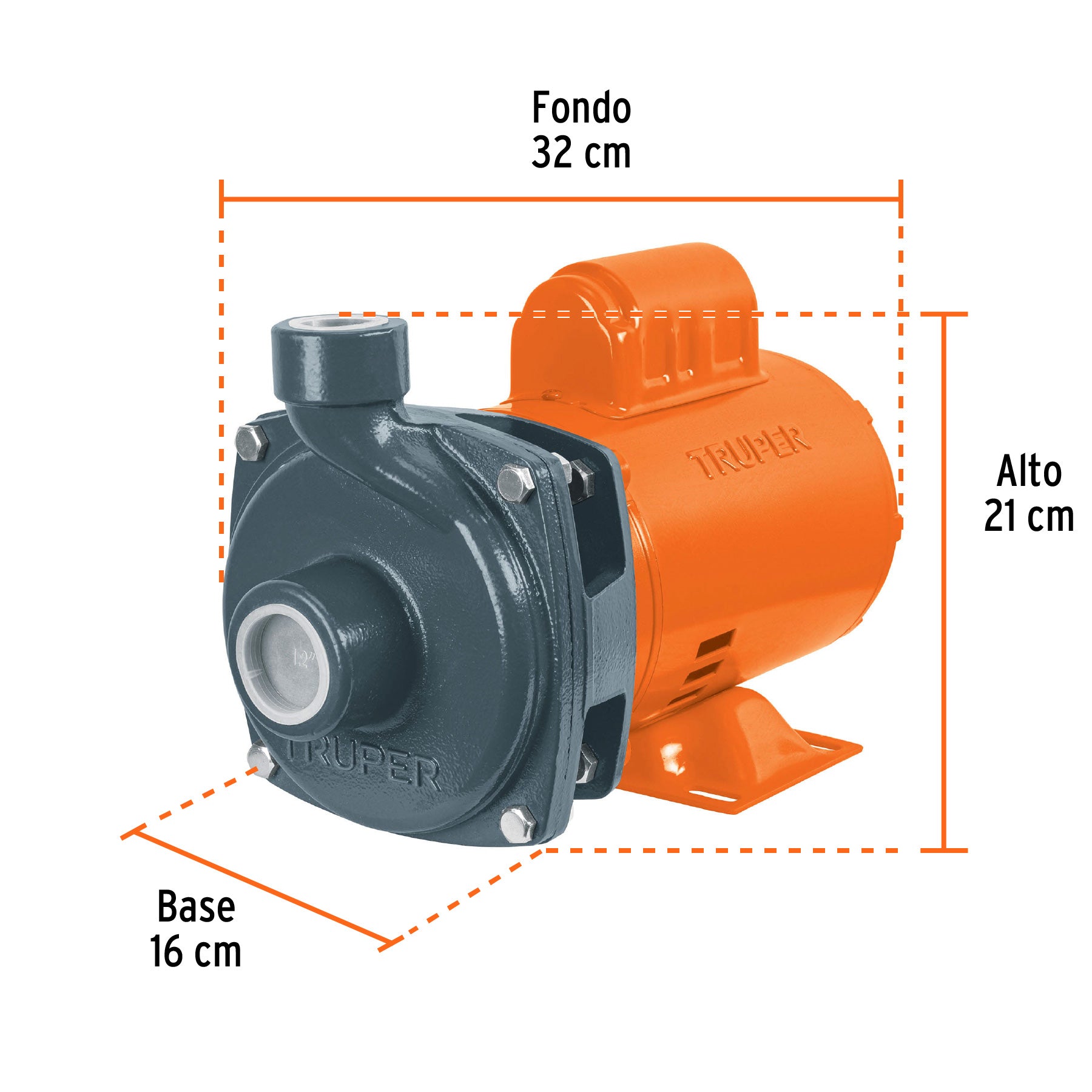 BOMBA P/AGUA CENTRIFUGAS DE 3/4 HP 23 M
