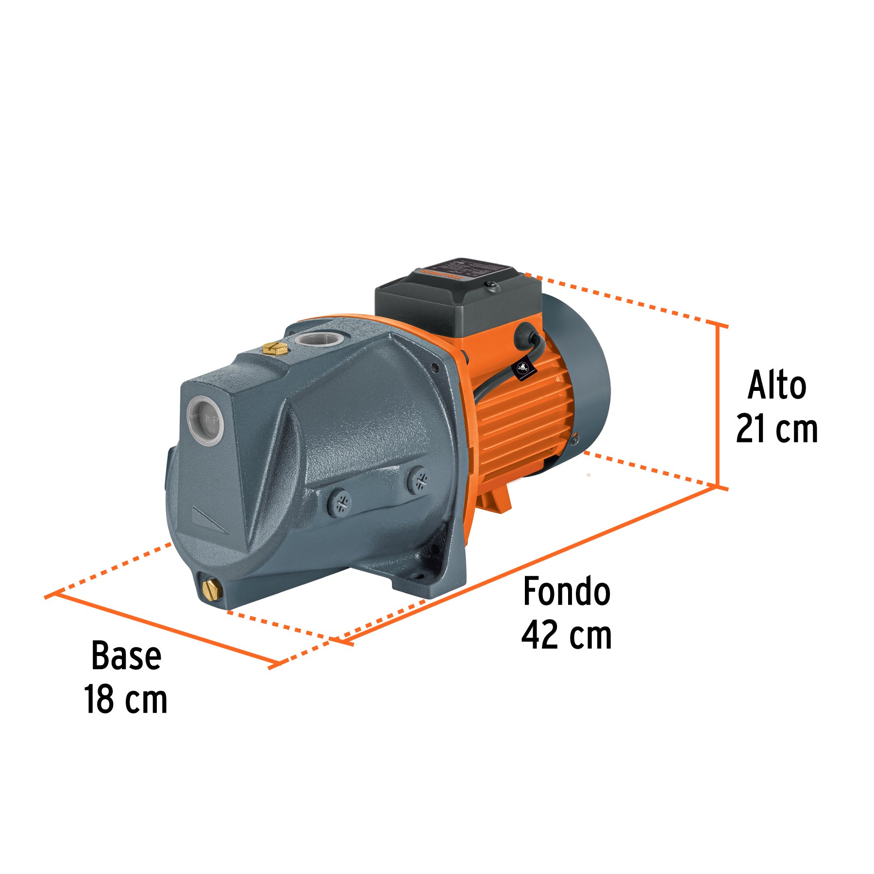 Bomba eléctrica para agua tipo jet 1 HP