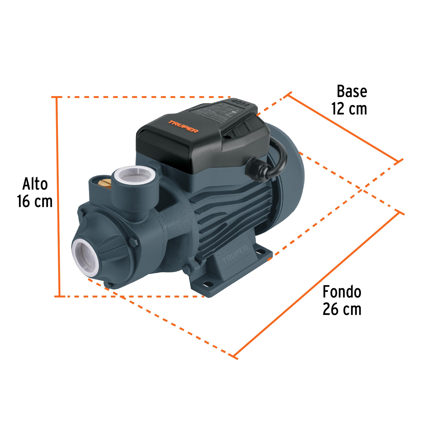 Bomba eléctrica periférica para agua 1/2 Hp