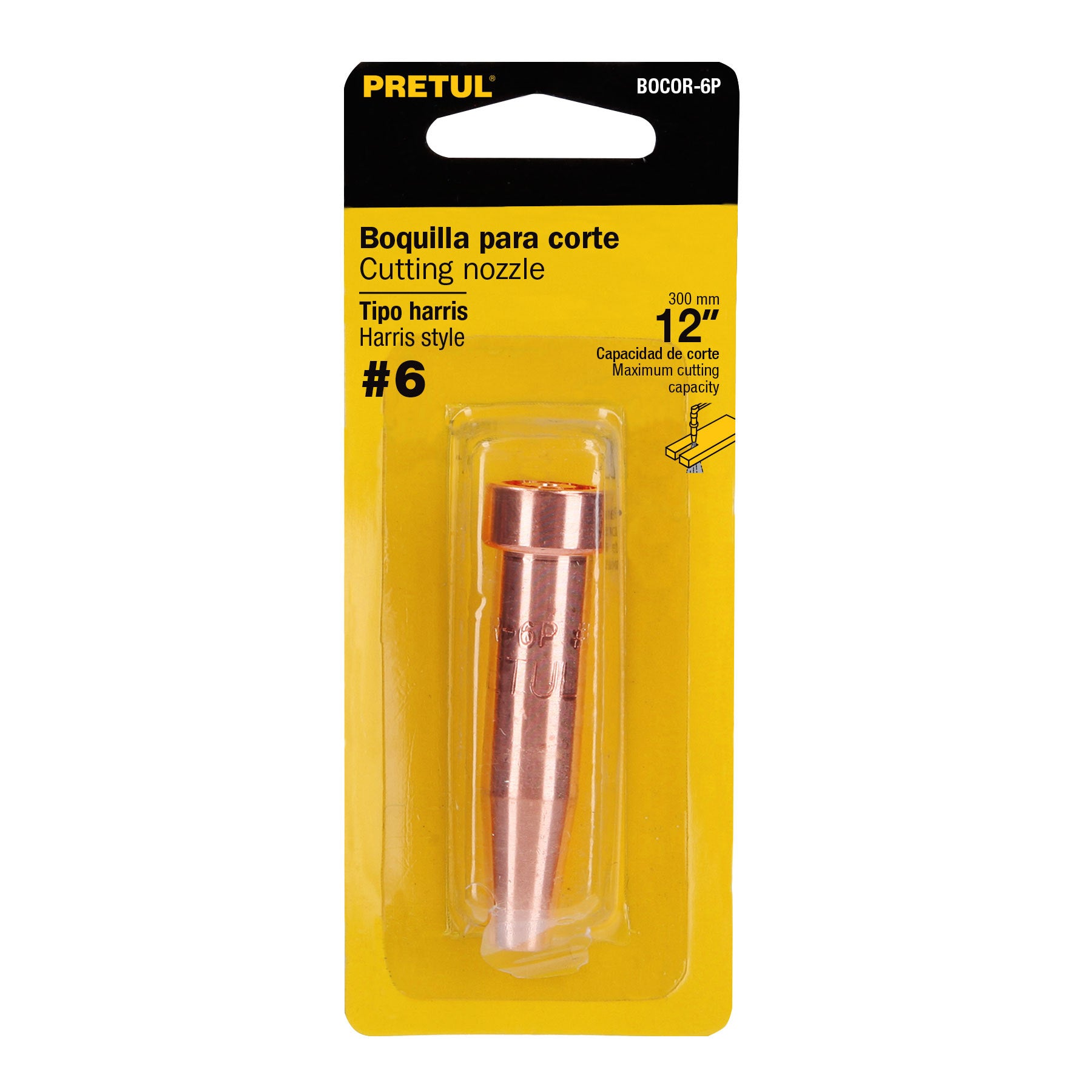 Boquilla para corte #6, Pretul
