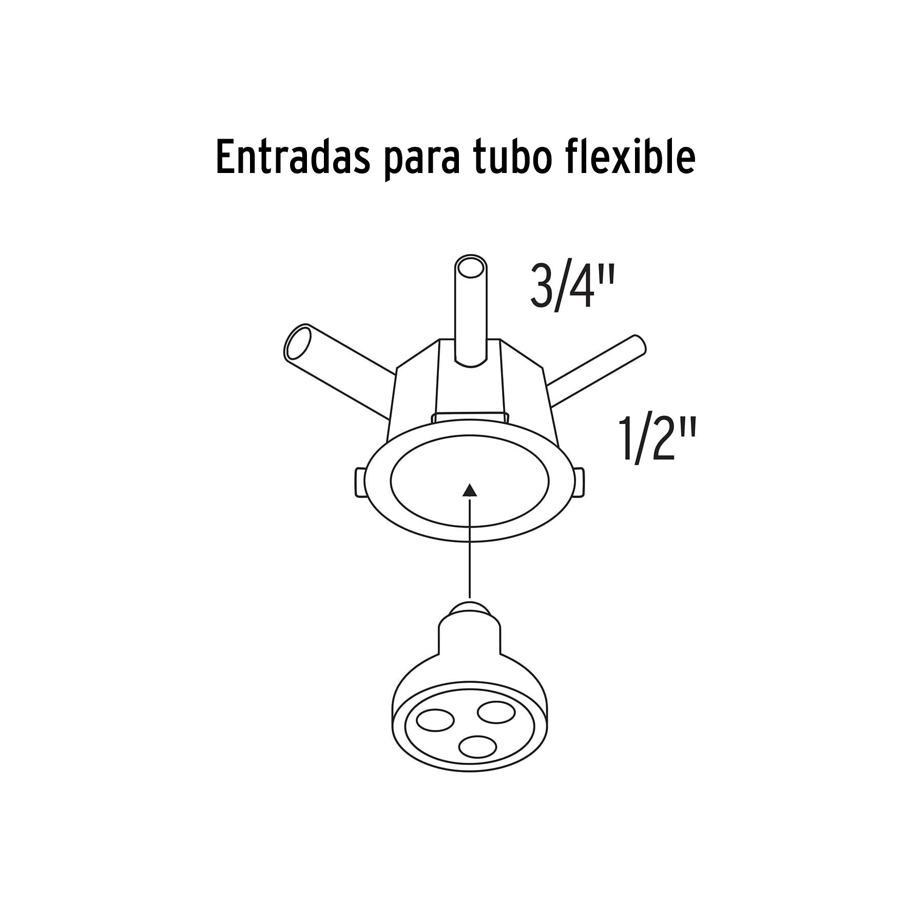 Mini bote integral 10 cm, aro interno 8.5 cm, Volteck