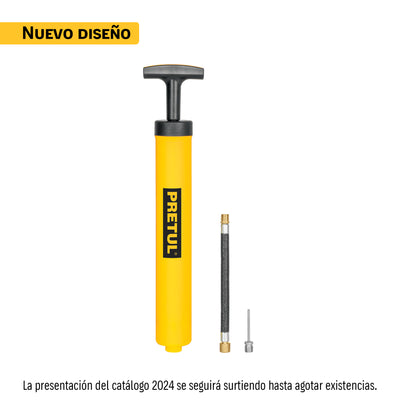 Bomba manual para inflar balones, 11", Pretul