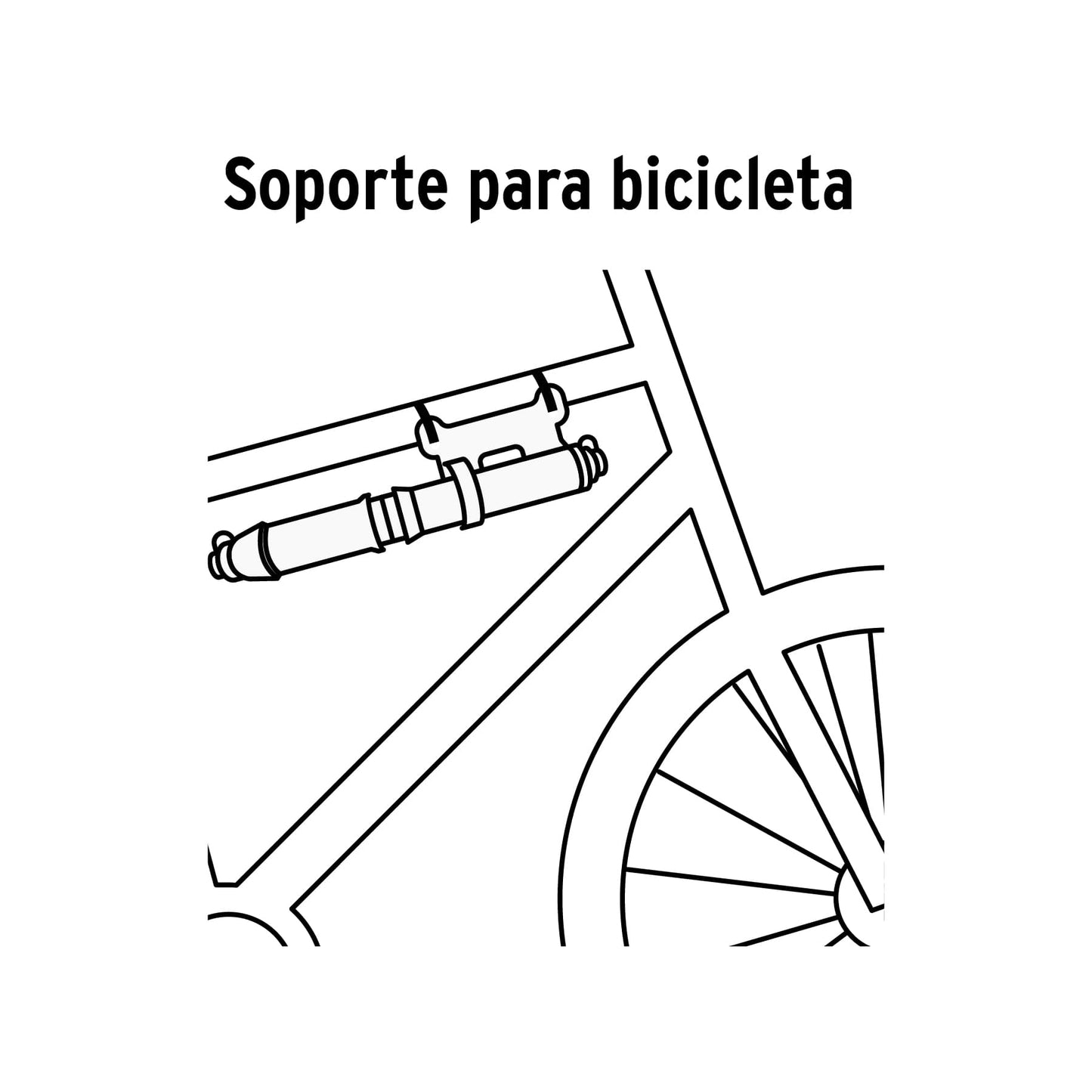 Mini bomba manual para bicicleta, abatible, 30 psi