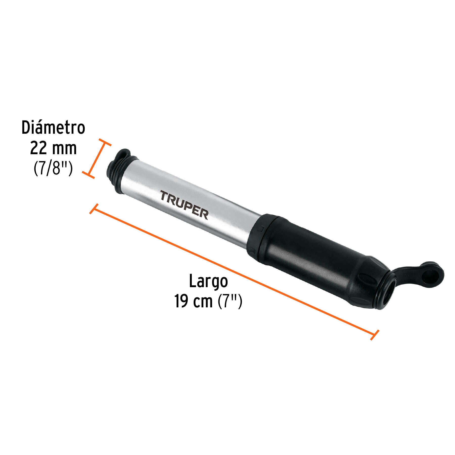 Mini bomba manual para bicicleta, abatible, 30 psi