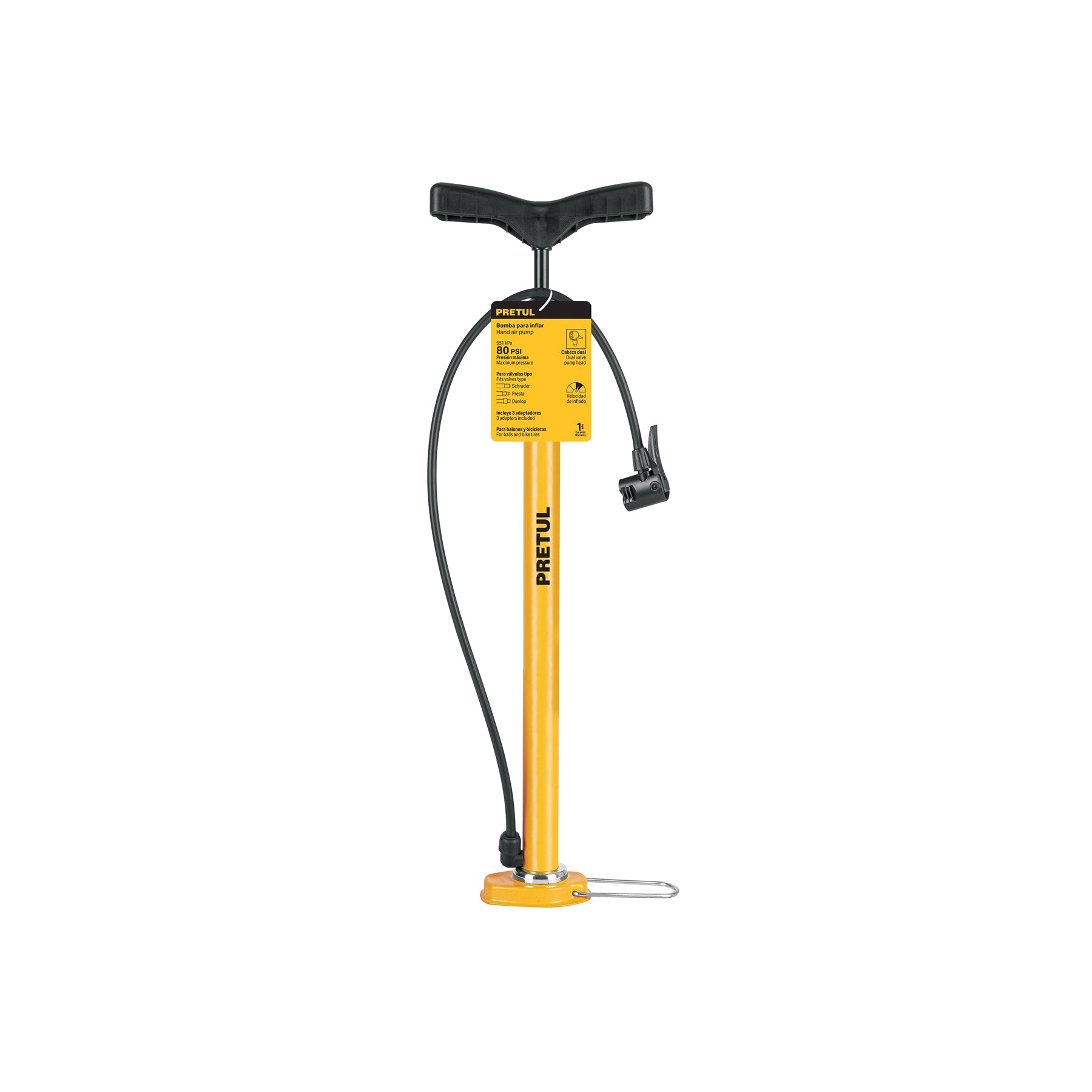 Bomba para inflar de 23", Pretul