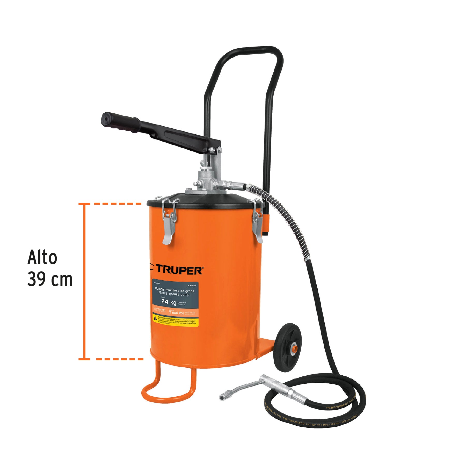 Bomba inyectora de grasa, 24 kg