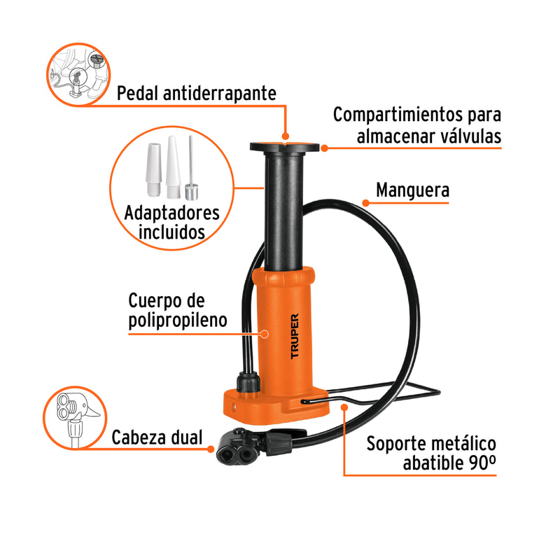 Bomba de pedal 60 PSI