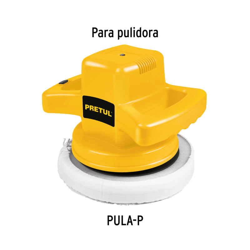 Borla para pulir de lana de 10" con jareta, PRETUL