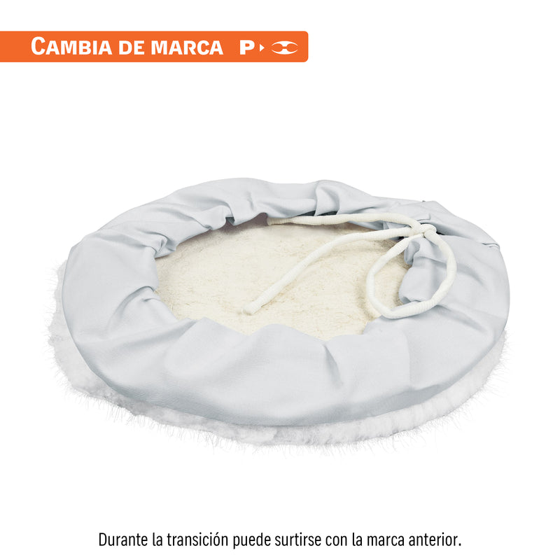 Borla para pulir de lana de 10" con jareta, PRETUL