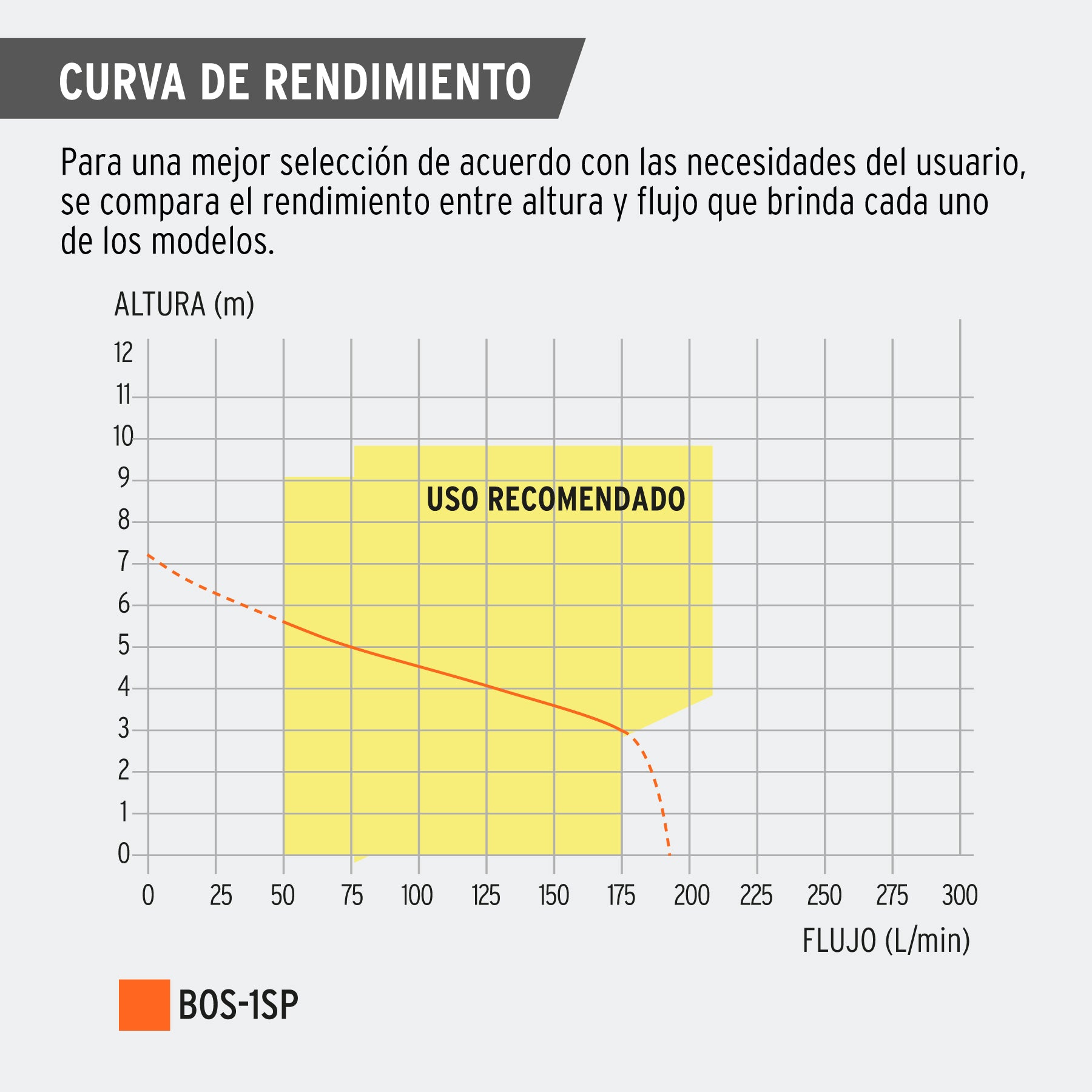 Bomba sumergible plástica para agua sucia 1 HP