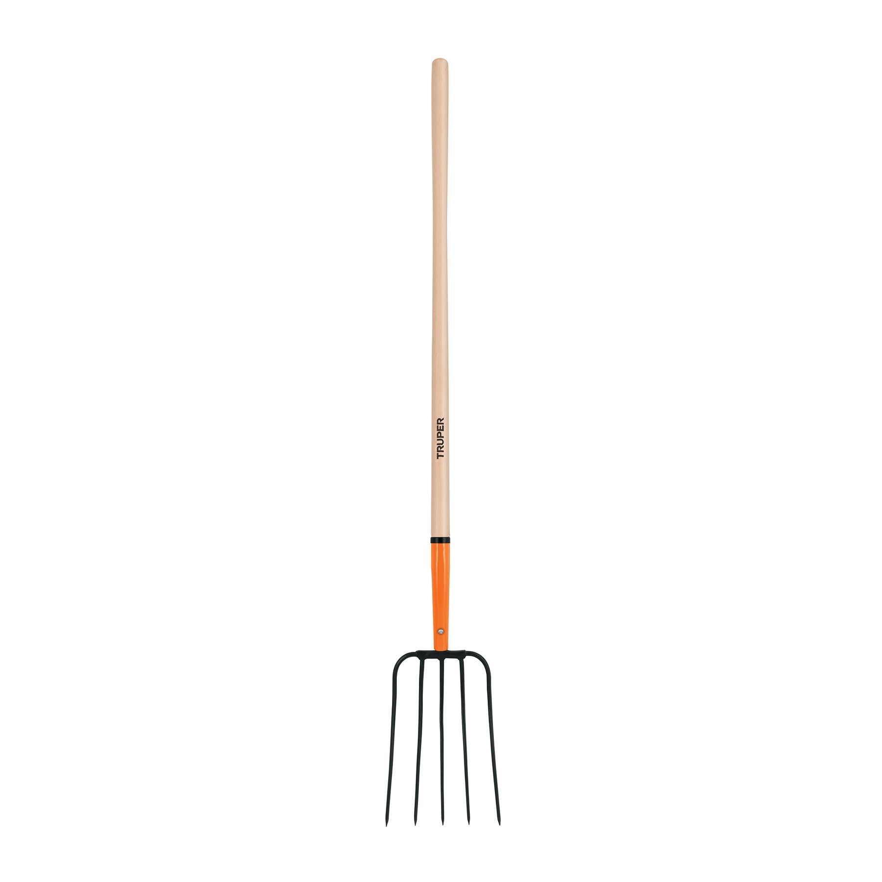 Bieldo para paja, 5 dientes, mango 48"