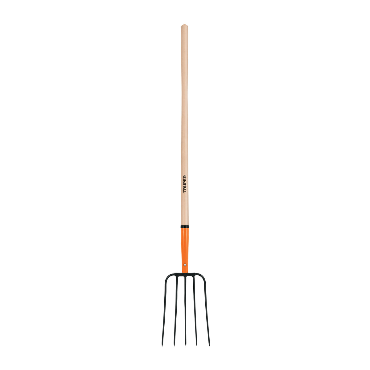 Bieldo para paja, 5 dientes, mango 48"