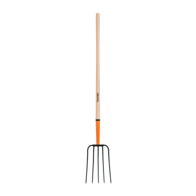 Bieldo para paja, 5 dientes, mango 48"