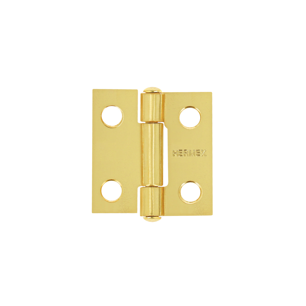 Bisagra rectangular 1", acero latonado