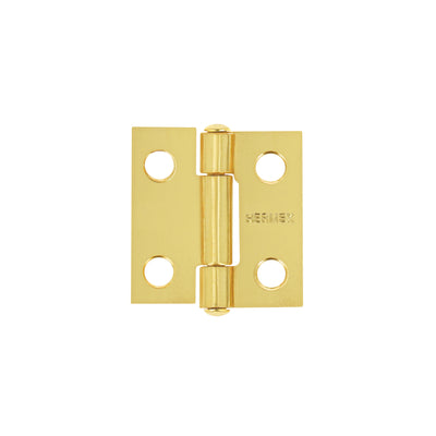Bisagra rectangular 1", acero latonado