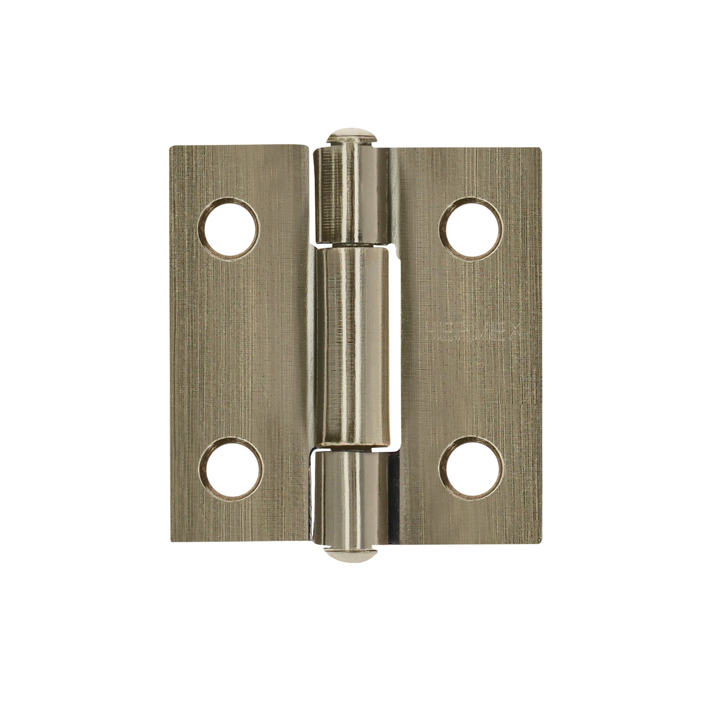 Bisagra rectangular 1' latón antiguo, Hermex