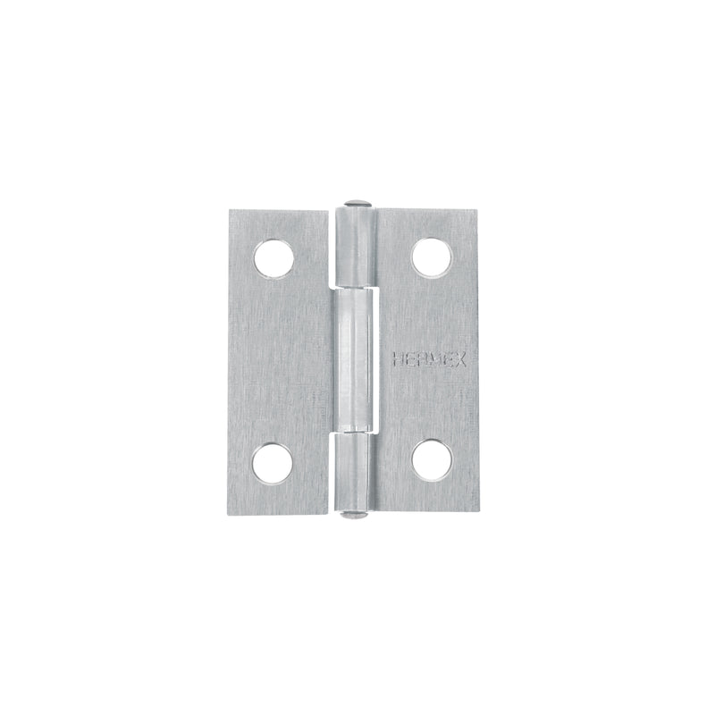 Bisagra rectangular 1-1/2", acero pulido