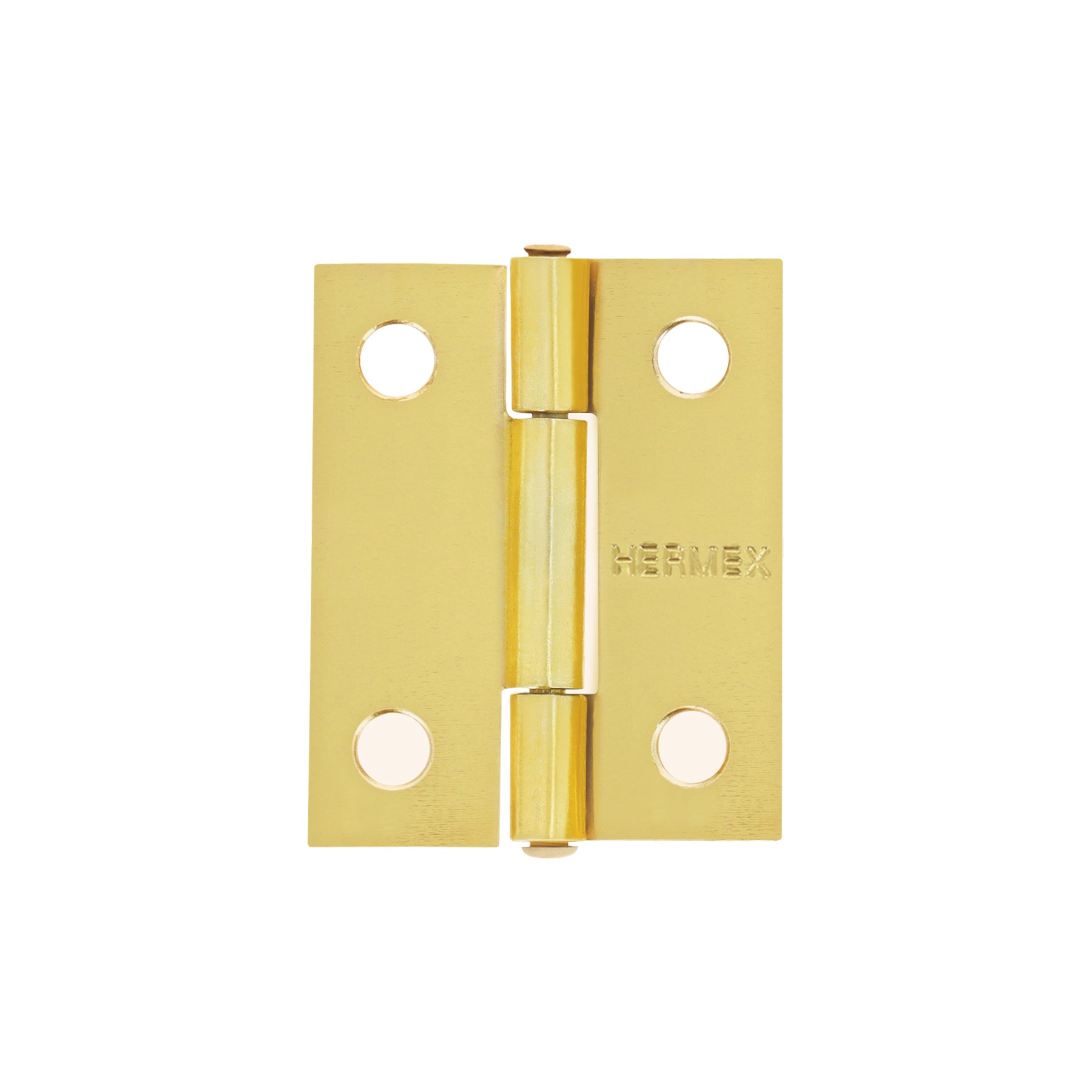 Bisagra rectangular 1-1/2", acero latonado