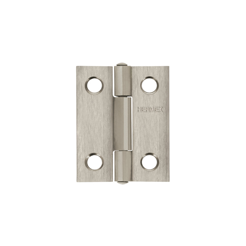 Bisagra rectangular 1-1/2", acero inoxidable