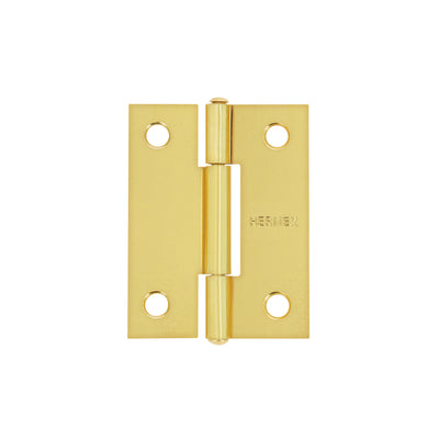 Bisagra rectangular 2", acero latonado