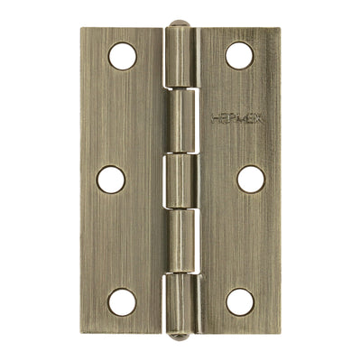 Bisagra rectangular 2-1/2' latón antiguo, Hermex