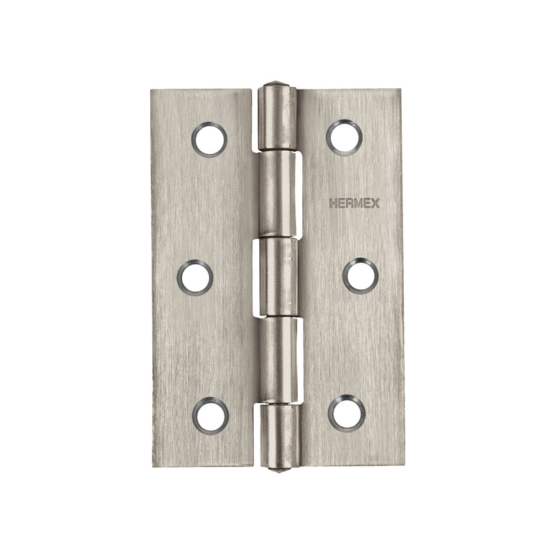 Bisagra rectangular 2-1/2", acero inoxidable