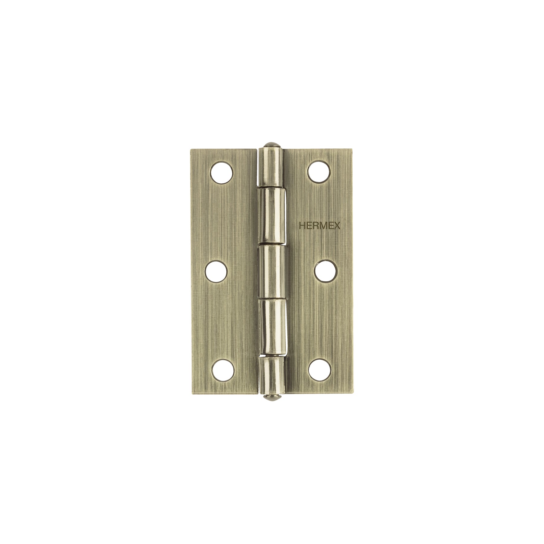 Bisagra rectangular 3' latón antiguo, Hermex